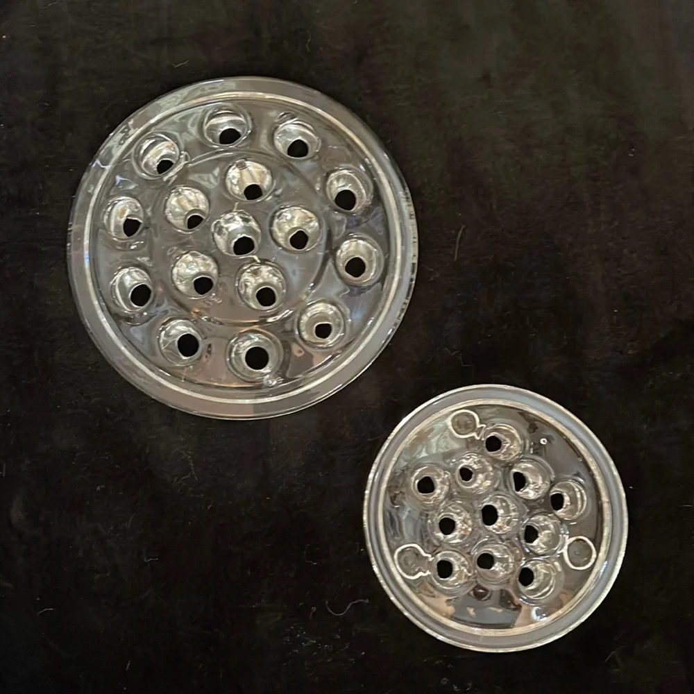 2 Vintage Glass Flower Frogs - Picture 4 of 7